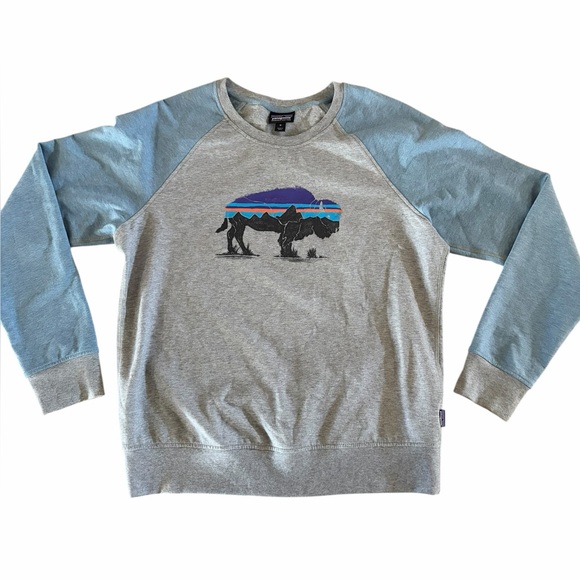 Patagonia Fitz Roy Bison Ahnya Crew Sweatshirt - Picture 2 of 8